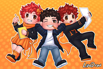 draw your character in chibi style