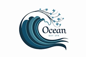 design custom dynamic ocean day spa logo