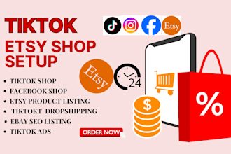 setup tiktok etsy shop, etsy shop setup,tiktok dropshipping ads,commercial video