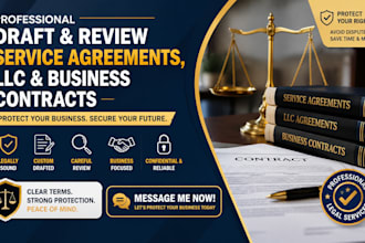 draft and review service agreements, llc and business contracts