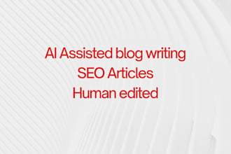 write SEO friendly ai assisted blog posts