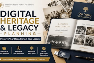 organize and preserve your legacy with a custom digital heritage archive
