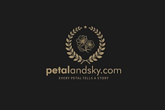 design captivating custom flower company logo