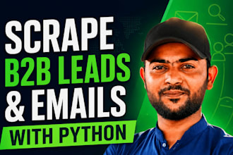 scrape b2b lead generation and emails with python