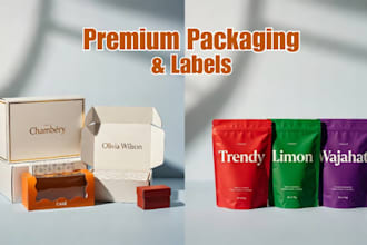 design premium eco friendly, organic and natural skincare packaging and labels