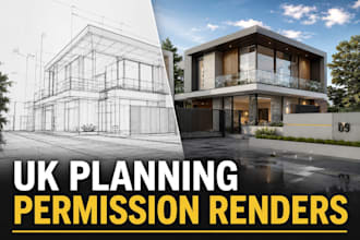 create architectural renders for UK planning permission