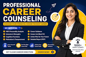 analyze your personality type and recommend suitable career paths