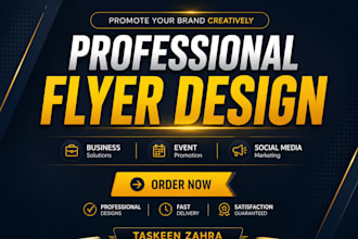 professional custom eye catching flyer design