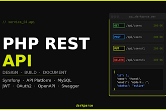 build a PHP rest API with symfony and API platform