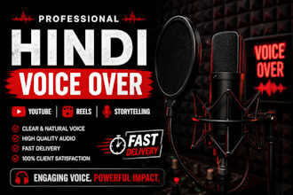 record professional hindi voice over for youtube videos