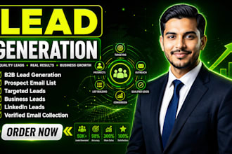 b2b lead generation, linkedin lead generation and build a prospect email list