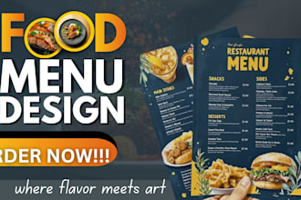design luxury restaurant food menu and premium cafe menu layout