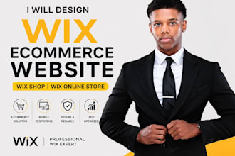 design wix ecommerce website, wix shop, wix online dropshipping store design