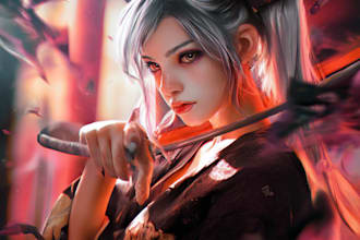any character in anime style