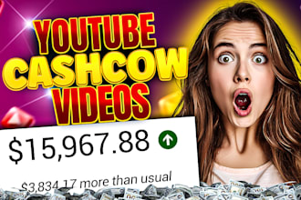 make professional attractive amazing thumbnail for cash cow or finance