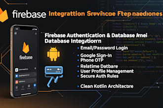 integrate firebase auth and database in android app