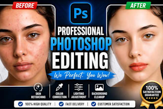 professionally retouch face, skin, body and product photos in photoshop