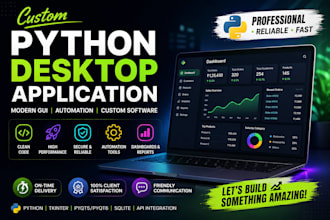 build modern python desktop applications with gui and automation