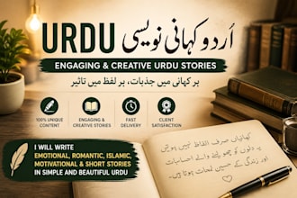 write engaging urdu stories and creative content