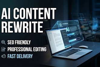 rewrite and improve your content professionally