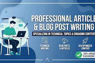 do professional technical writing and blog posts