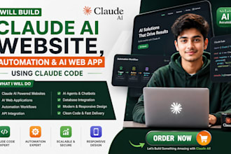 build claude ai website, claude ai automation and ai web app using claude code