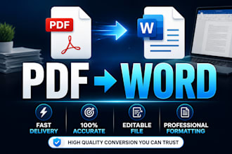 do accurate PDF to word conversion and formatting