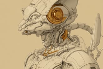 create custom mecha robot art