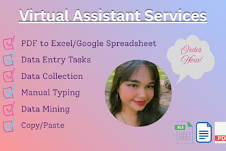 do data entry level tasks