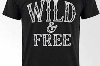design vintage tshirt with custom typography