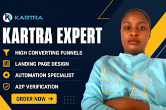 build and optimize high converting kartra funnels, automations, and memberships