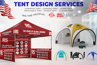 customize canopy tent, gazebo, flags with free 3d mockup