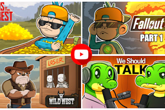 draw captivating and cool youtube thumbnail