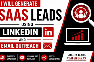 generate b2b multichannel saas leads and email using linkedin and email outreach