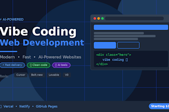 build your website using vibe coding and modern web development