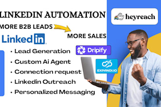 do linkedin outreach b2b outreach campaigns with n8n dripify heyreach expandi