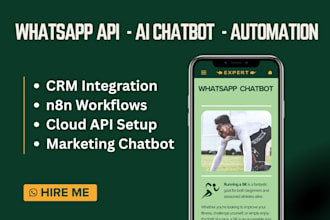 setup whatsapp api chatboat automation with ai and n8n