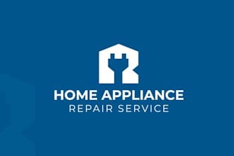 design electronics store and home appliance repairing logo