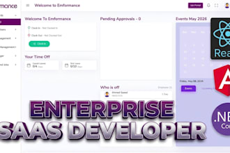 build your saas web app or ai platform with react, angular and asp dotnet core
