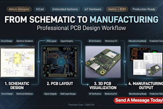 design schematic multilayer pcb layout for your hardware project, automotive pcb