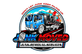 design particular classic junk removal logo
