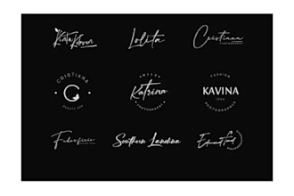 a custom signature logo for your brand and business