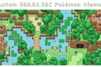 create custom gba, ds and gbc pokémon tileset and tilemap