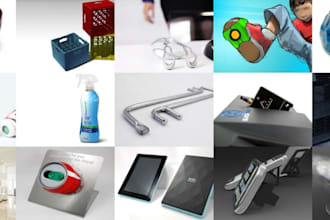 do 3d industrial products design, 3d model and rendering, 3d cad product design