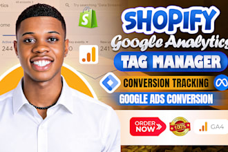 set up google analytics 4 and tag manager for shopify conversion tracking