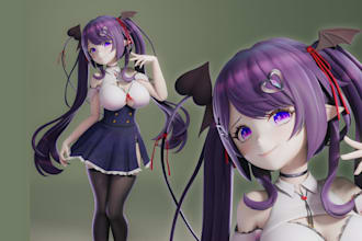 do custom vrchat avatar furry avatar vtuber character and vroid avi furry