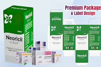 design pharmaceutical packaging, otc drug labels and medical cream label design