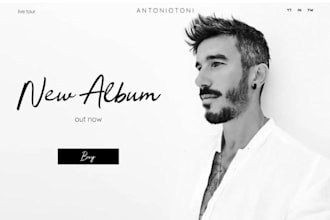 design squarespace singer website artist website actress website music website