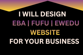 design fufu and amala website for your ewedu business