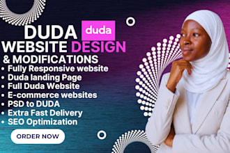 design or redesign responsive duda website using duda builder
